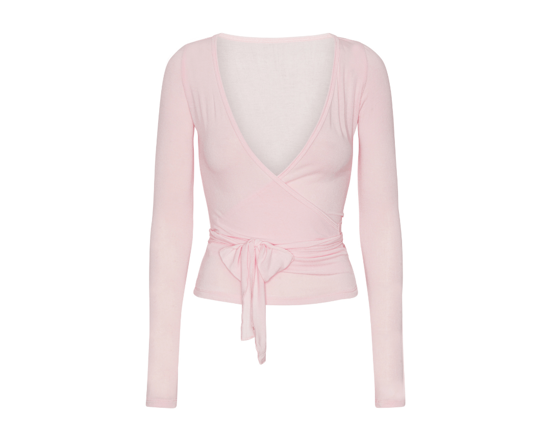 Exercere Blouses Ballet Wrap Blouse - Soft Pink