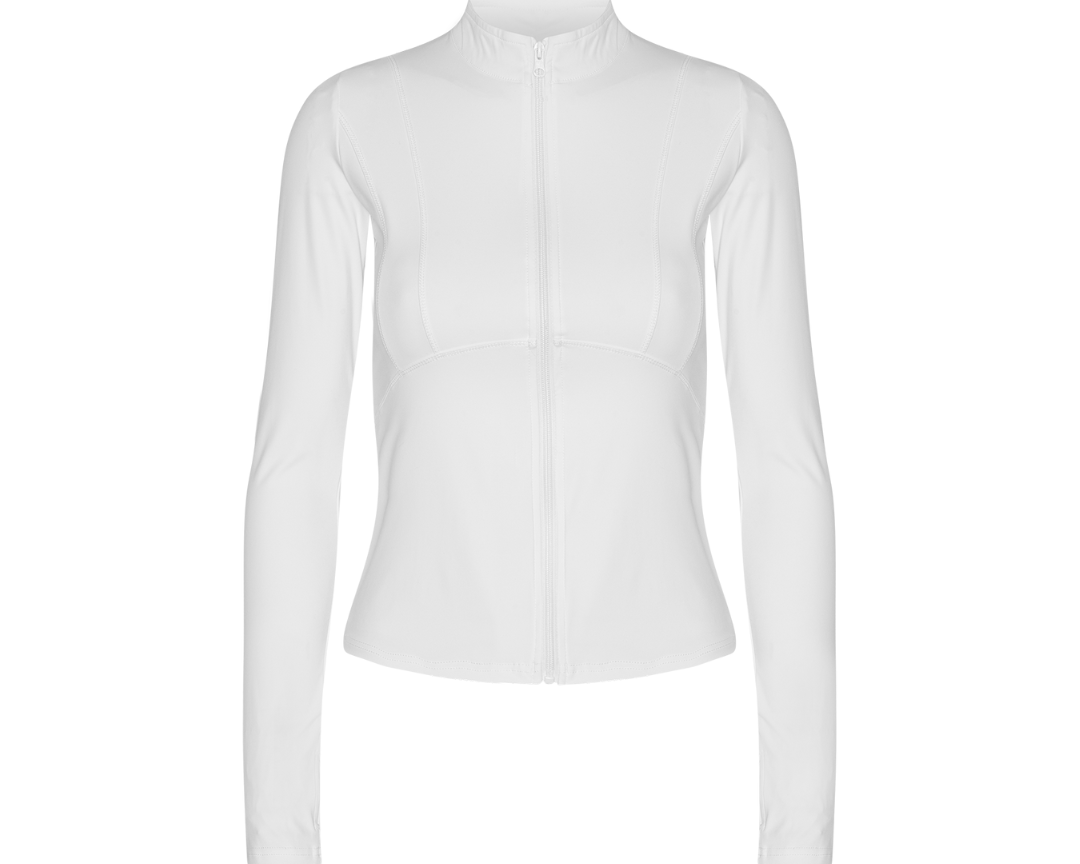 Exercere Blouses Hyper Zip Blouse - White